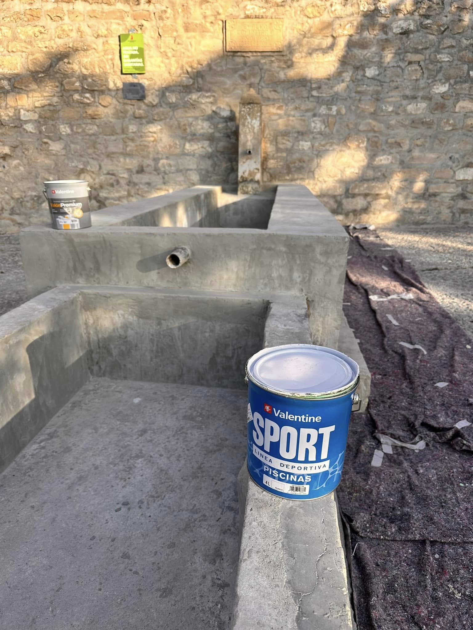 Fuente antes de pintar